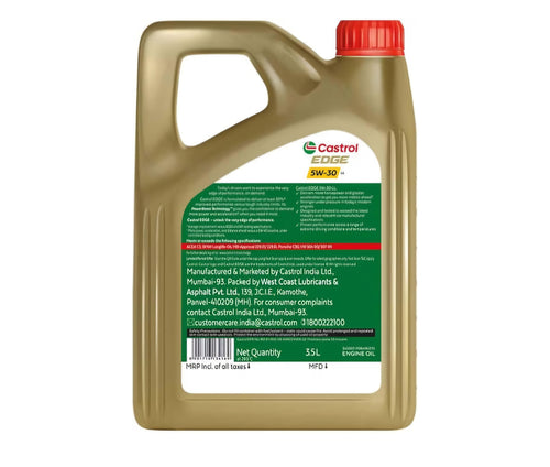 Castrol - 3423441 Edge 5W-30 LL Full Synthetic Engine